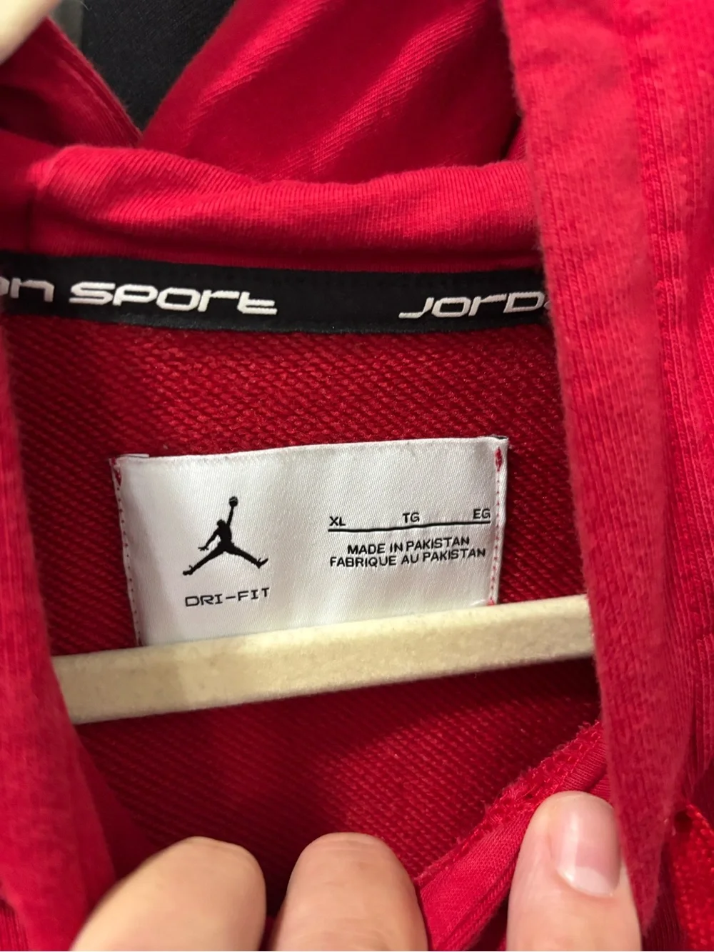 Jordan brand Red Men's Pullover Hoodie Sweatshirt